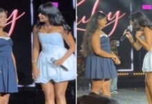 روبي تفاجئ جمهورها وتصعد بابنتها «طيبة» إلى المسرح لأول مرة