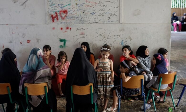 21 ألف نازح يقيمون في مدارس عامة بلبنان وفق أسوشيتد برس